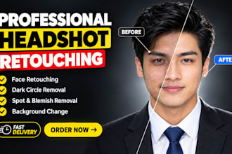 retouch your corporate headshot photo