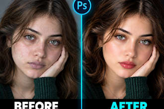 professional headshot photo retouching