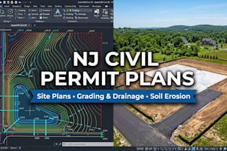 do new jersey permit civil engineering drawings construction site grading plans