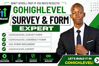 build gohighlevel quiz funnel, survey form and ghl automation