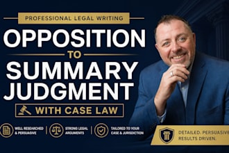 draft a US opposition to summary judgment motion with deep case law research now