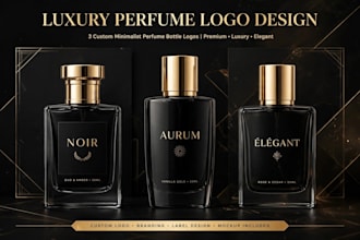 design luxury perfume logo and packaging