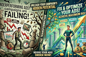 audit and optimize your google ads, meta ads to lower CPA and boost roas