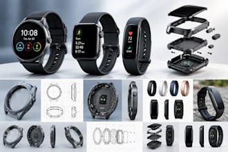 design custom smartwatch, fitness tracker, and wearable housings in 3d cad