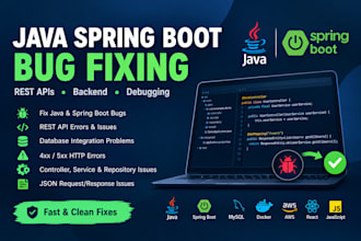 fix bugs and issues in your java spring boot application