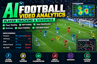 build football video analytics with player tracking and statistics