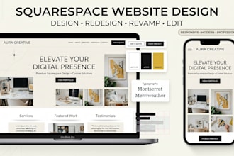 design, redesign, revamp or edit your squarespace website