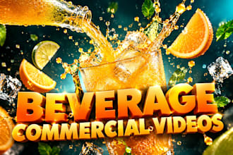 create a cinematic beverage commercial video ad for your brand