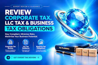 review corporate tax, llc tax and business tax obligations