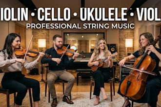 record professional violin cello ukulele and viola for your song