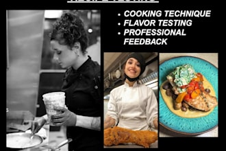test your recipe and provide detailed feedback