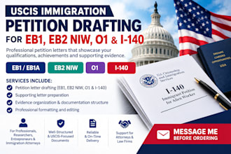 draft eb1 eb2 niw o1 petition letters