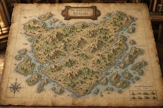 create a medieval world map