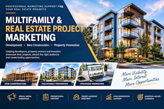promote multifamily and new construction real estate projects