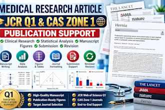 write clinical research articles with q1 journal publication support