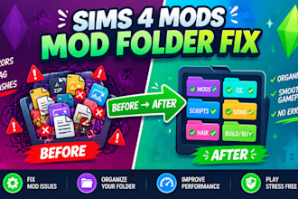 fix and organize your sims 4 mods folder