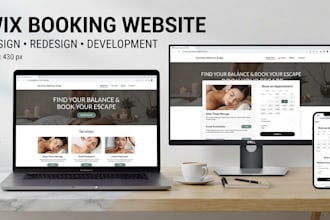 design wix booking website, redesign wix website and develop wix website