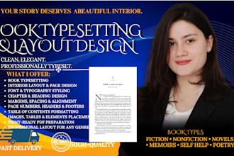 do professional book typesetting and layout design