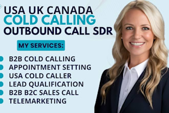 usa uk cold calling b2b cold caller appointment setting outbound sales call sdr