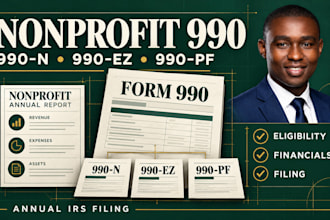 prepare and file your nonprofit form 990, 990ez, 990n or 990pf