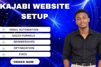 build your kajabi website, online course and membership site