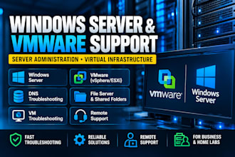 troubleshoot windows server vmware and virtual infrastructure