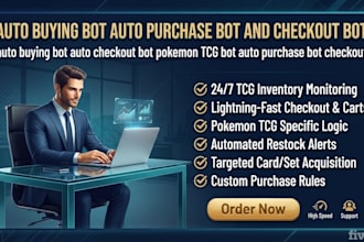 auto buying bot auto checkout bot pokemon tcg bot auto purchase bot checkout