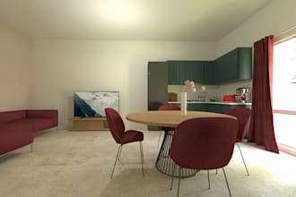 design your room layout and create a realistic concep