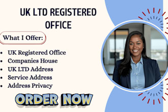 help setup your UK ltd registered office, service address and privacy details