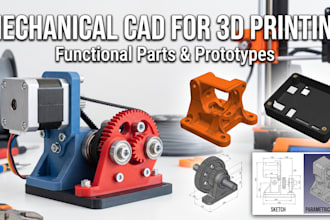design functional mechanical parts and prototypes for 3d printing