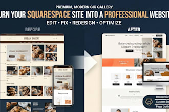 edit squarespace website, fix squarespace issues and optimize pages