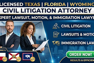 licensed florida texas az ny nj civil litigation for lawsuit lawyer defamation