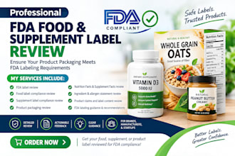 review your food and supplement label for fda compliance