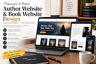 design author website, book website, book author website and book landing