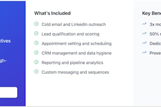 provide outbound sales services