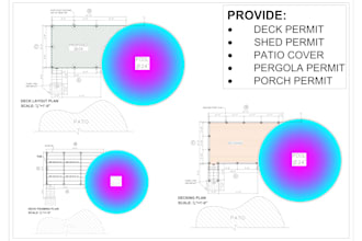 provide deck, pergola, porch or patio permit drawings
