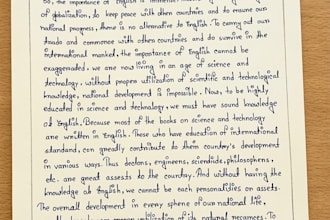 write beautiful handwriting calligraphy