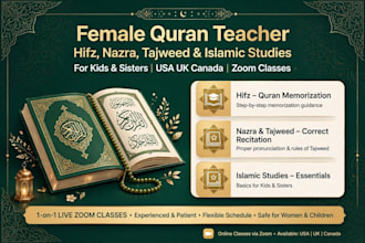 be your online quran teacher with tajweed