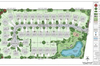draw subdivision map, site plan, landscape plan for city permit or real estate