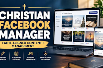 be christian facebook social media manager, christian face book page, management