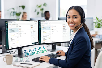 professionally manage your customer support tickets in zendesk, freshdesk