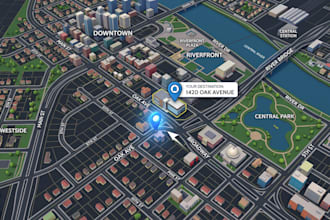 create custom vector, location, city, street, property maps