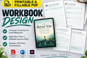 design a professional workbook for your course or business