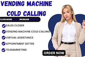 sales closer b2b lead generation vending machine cold calling telemarketing