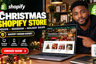 design shopify christmas store redesign shopify website for holiday sales