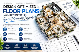 design optimized floor plans and residential space planning layouts