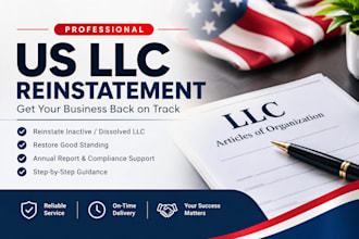 reinstate your dissolved or inactive US llc and restore good standing