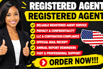 provide registered agent service for all 50 US states