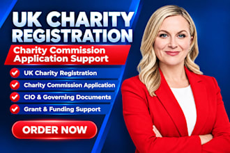 do UK cio charity registration and charity commission application support