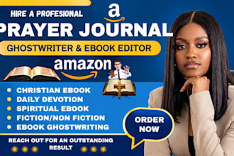 design a christian prayer journal, devotional and KDP book